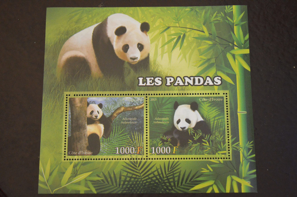 Кот-д’Ивуар. Фауна. Блок. 2015 год (В-6) Полтава - изображение 1