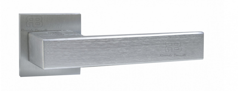 Ручка дверна Ricardo Borelli модель Quatro 06.50 SB брашоване срібло Київ - фото 1