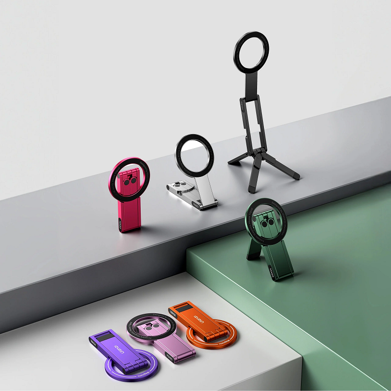 Тримач телефона Ulanzi MA60 Foldable Magnetic Phone Tripod (Purple) Київ - фото 5