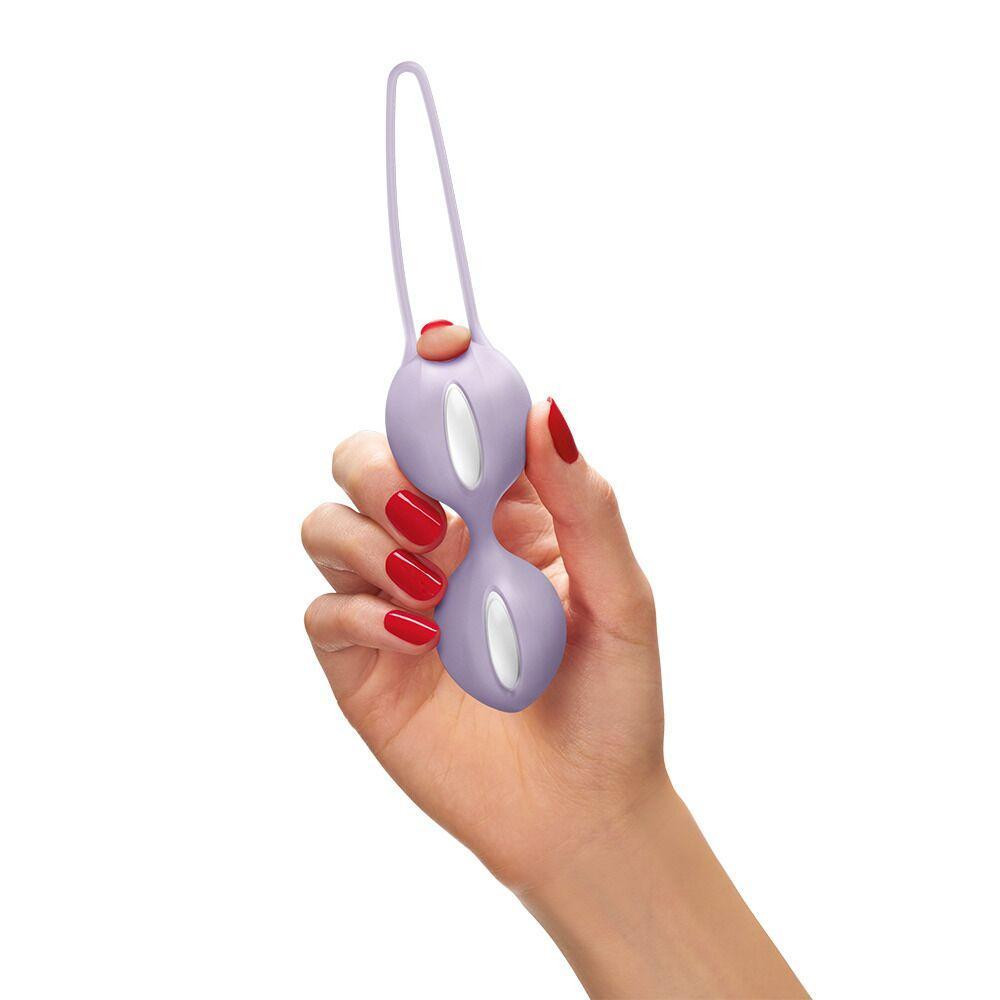 Вагінальні кульки Fun Factory SMARTBALLS DUO Purple, 2 шт, діаметр 3,2 та 3,6 см Sex Aura Київ - фото 6