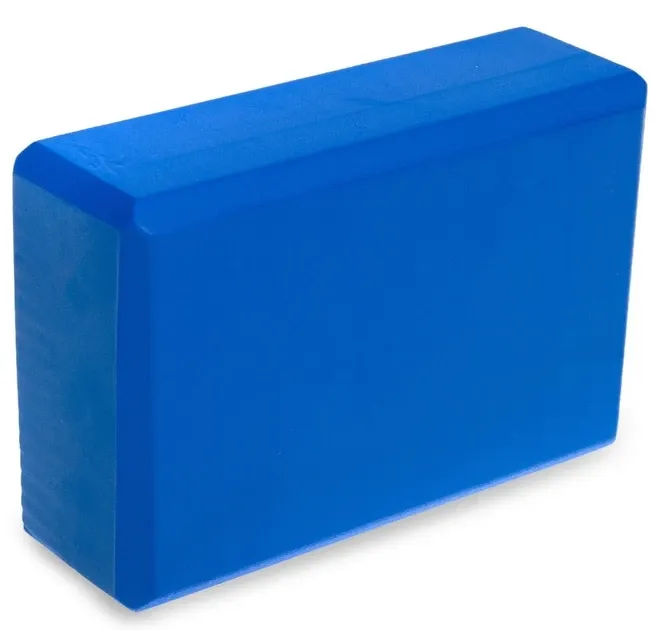 Блок для йоги, йога блок, кубик для фітнесу та розтяжки Profi Синий Бровары - изображение 3