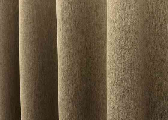 Комплект коротких штор VR-Textil Блэкаут двусторонний Eclipsе № 1795ш Миндальный 130х160 см 2 шт (39-989) Киев