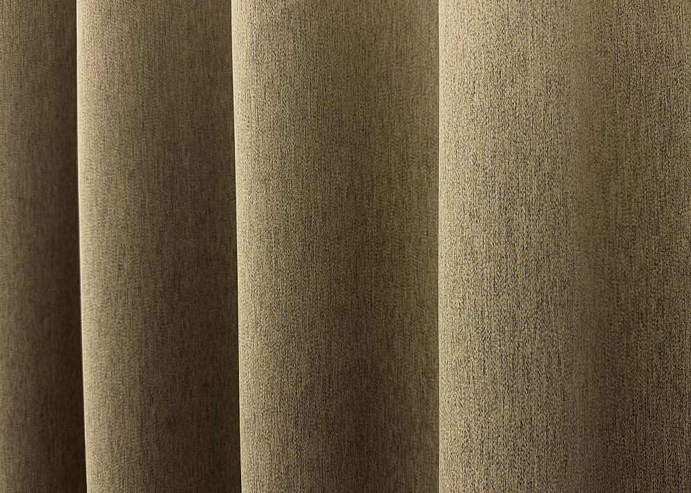 Комплект коротких штор VR-Textil Блэкаут двусторонний Eclipsе № 1795ш Миндальный 130х160 см 2 шт (39-989) Киев - изображение 6