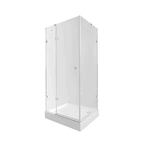 Набор Qtap душевая кабина Capricorn CRM1018RC6 Clear 2020x1000x800 мм + поддон Tern 301812C 100x80x12 см с сифоном Киев