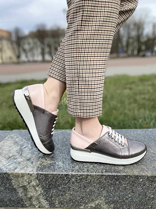 Кроссовки Sothby's темно-серебристые+пудровые размер 38 (3326) Коломия - фото 1