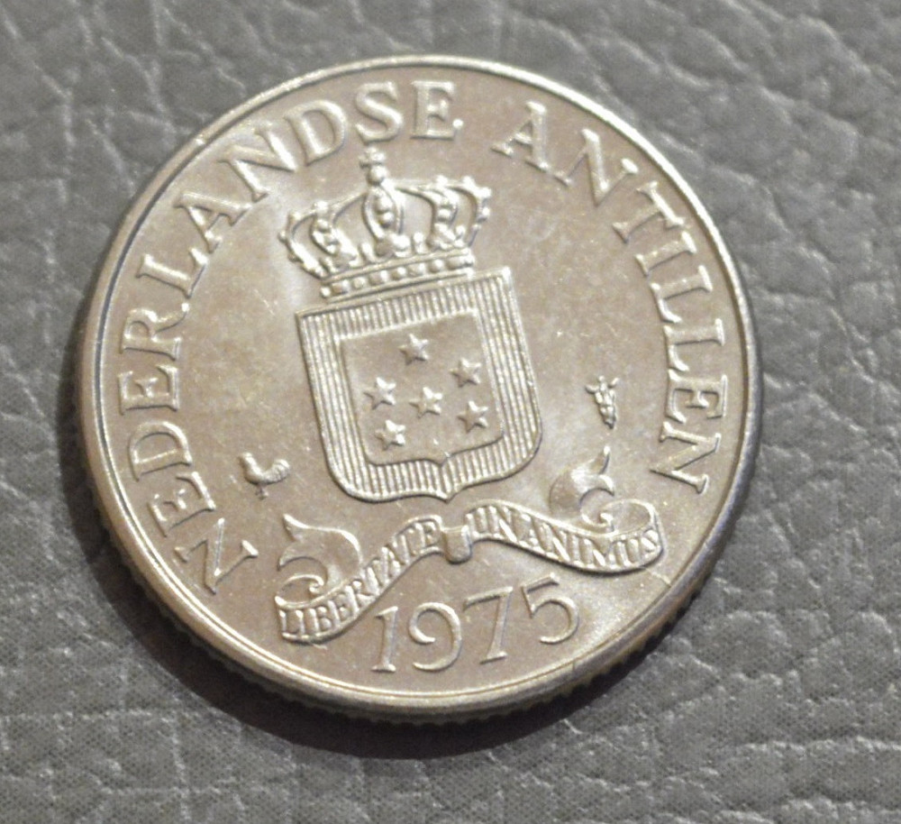 Нидерландские Антилы 25 центов 1971,75 год Полтава - изображение 1