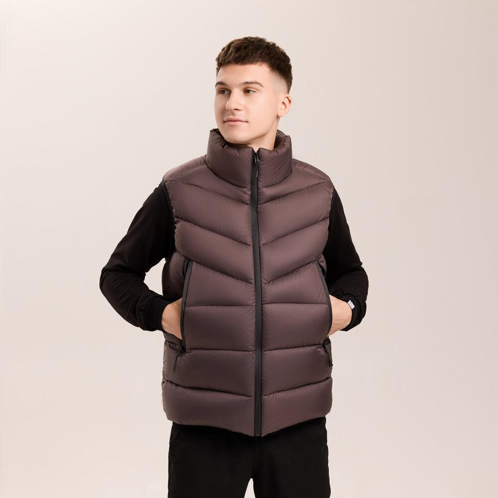 Чоловіча шоколадна жилетка Pobedov Puffer Київ - фото 9