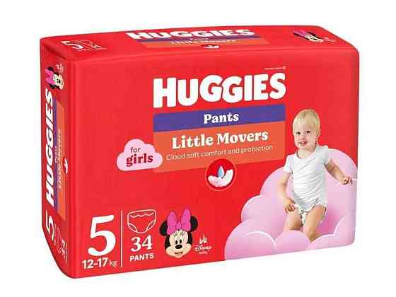 Подгузники-трусики 5 (девочка) 34шт ТМ HUGGIES Solmir Киев