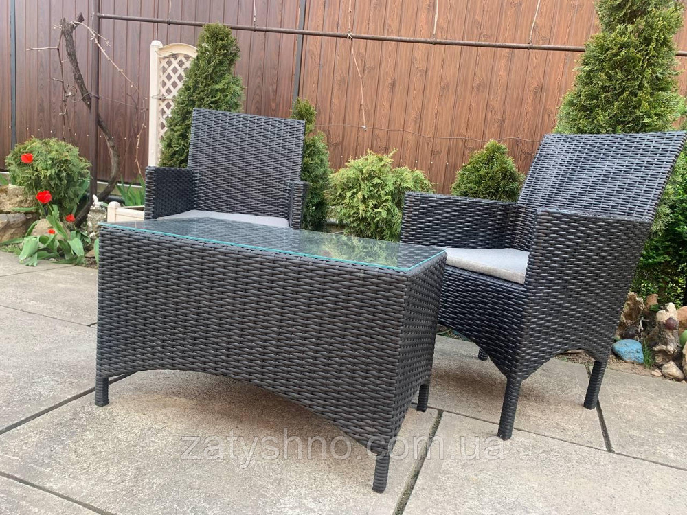 Ротангові меблі з 2 кріслами та столом Київ - фото 6