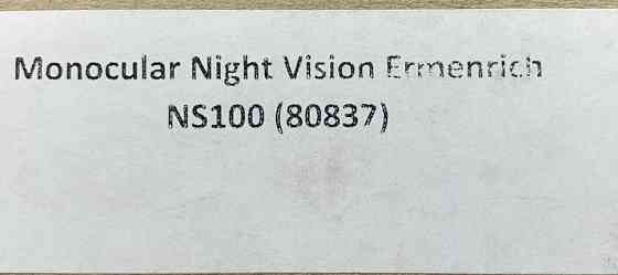 Прибор ночного видения Ermenrich NS100 (до 300 м в темноте) Монокуляр. Киев