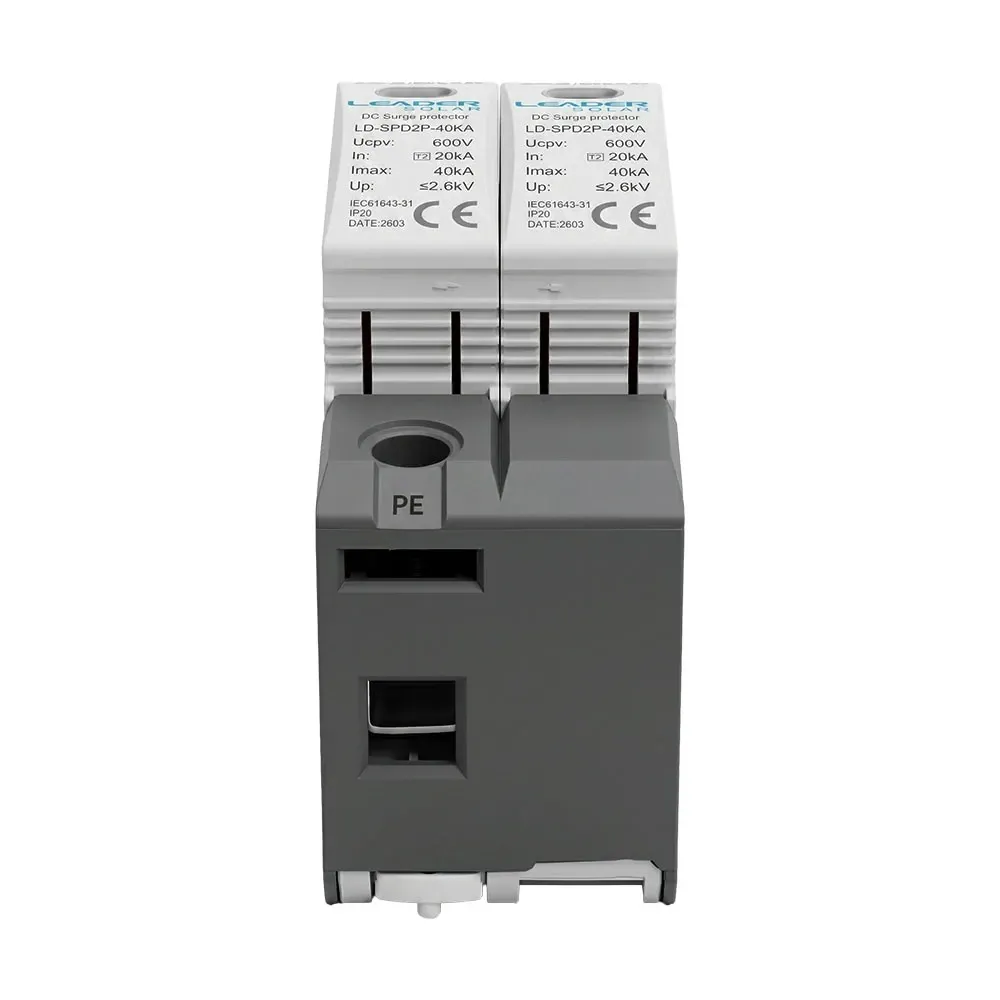 Обмежувач напруги Leader LD-SPD2P-40KA-600V DC під DIN-рейку (42-00269) Киев - изображение 8