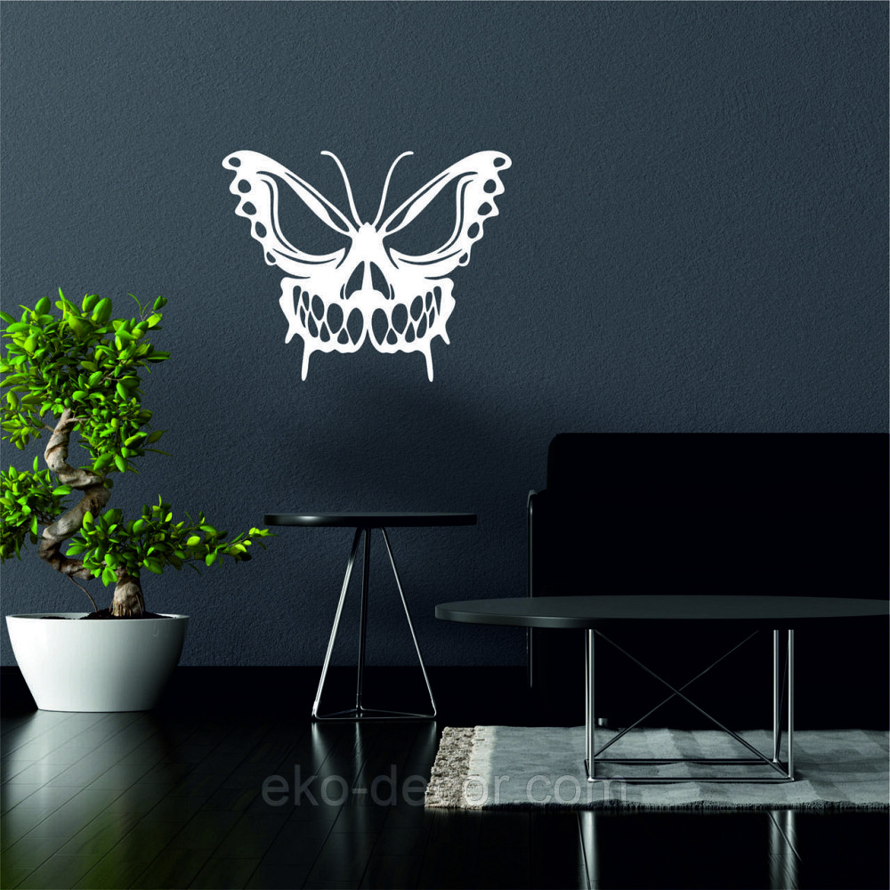 Декоративне настінне 3D Панно «Череп», Декор на стіну з об'ємом 90*72 см, Білий Київ - фото 7