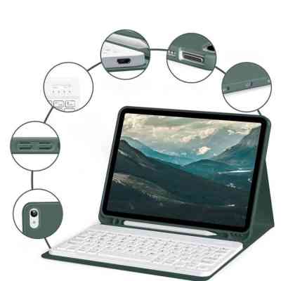 Чехол для планшета BeCover with keyboard Apple iPad Mini 7 2024 Dark Green (712993) Винница