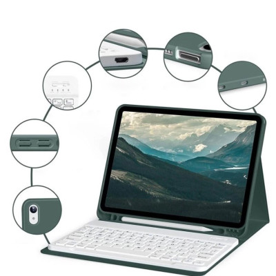 Чехол для планшета BeCover with keyboard Apple iPad Mini 7 2024 Dark Green (712993) Винница - изображение 3