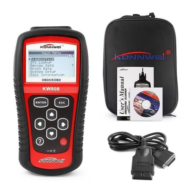 Тестер для діагностики автомобілів Konnwei KW808 OBD II/EOBD, Діагностичний адаптер FK-528 для автомобіля Київ - фото 3