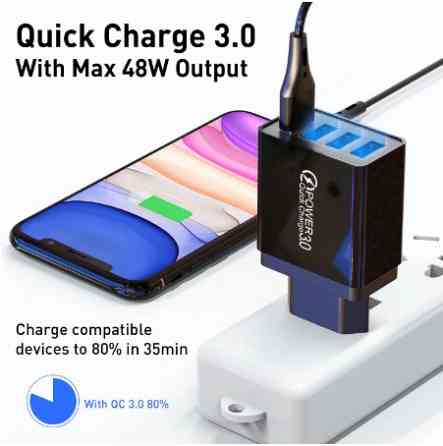Быстрая зарядка на 4 USB порта USB Quick Charge 3,0 Киев