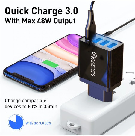 Быстрая зарядка на 4 USB порта USB Quick Charge 3,0 Киев - изображение 5