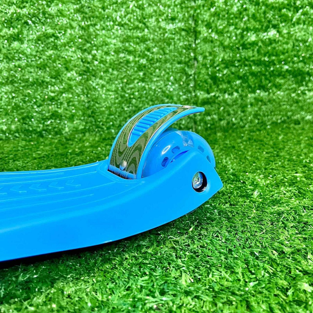 Самокат триколісний iTrike з підсвічуванням коліс Блакитний (JR 3-003-BL) Чернигов - изображение 4