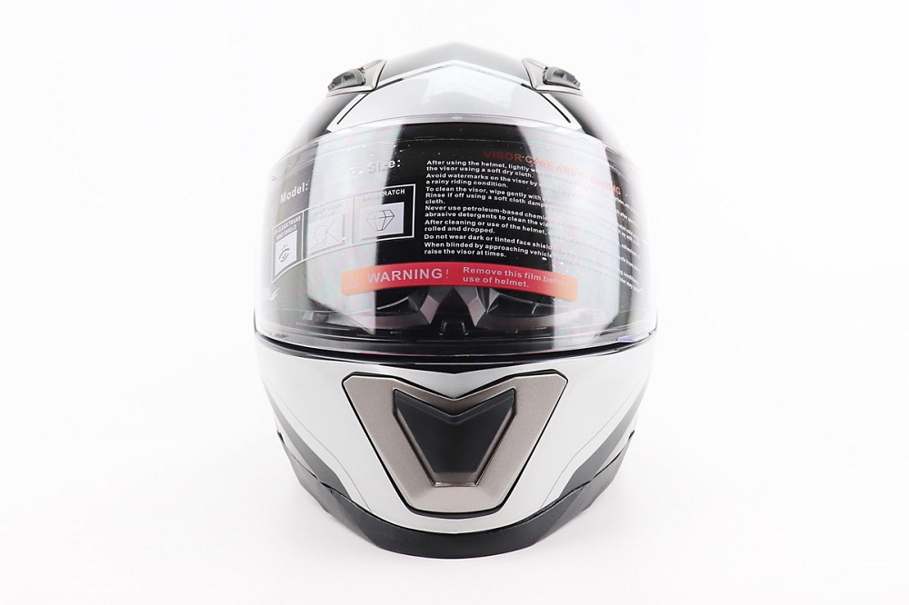 Шолом інтеграл, закритий BLD-M62 М (57-58см), ЧОРНИЙ/БІЛО-СІРИЙ Київ - фото 4