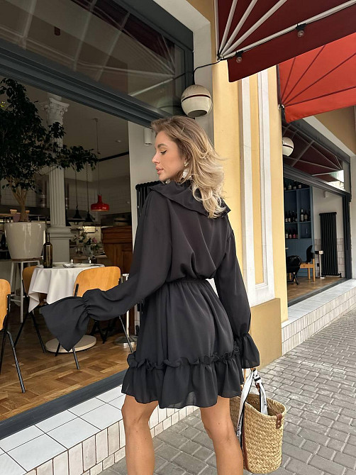 Женское привлекательное повседневное платье креп-шифон Одесса - изображение 6