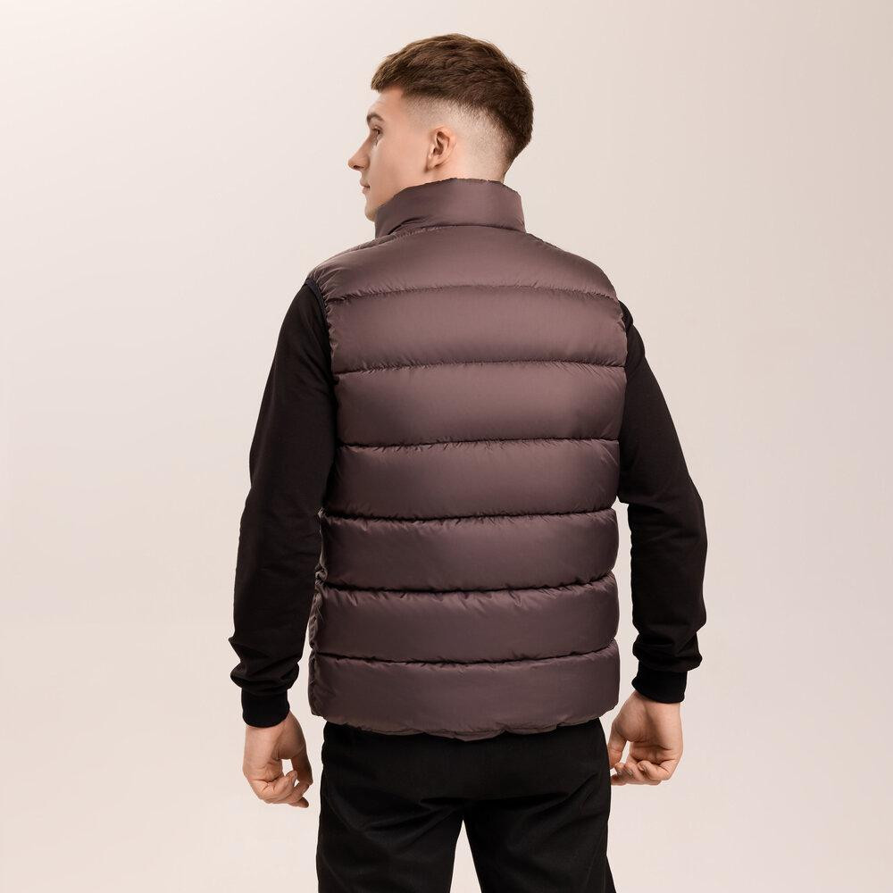 Шоколадная мужская жилетка Pobedov Puffer Киев - изображение 4