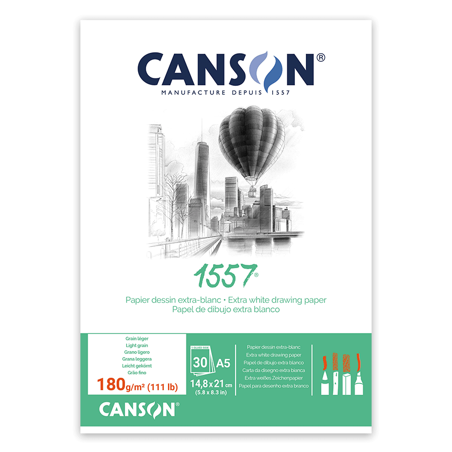 Склейка для рисунка 1557 180г/м2 30л белый цвет Canson Киев - изображение 1