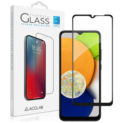 Скло захисне ACCLAB Full Glue Samsung A03 Black (1283126521621) Вінниця - фото 1