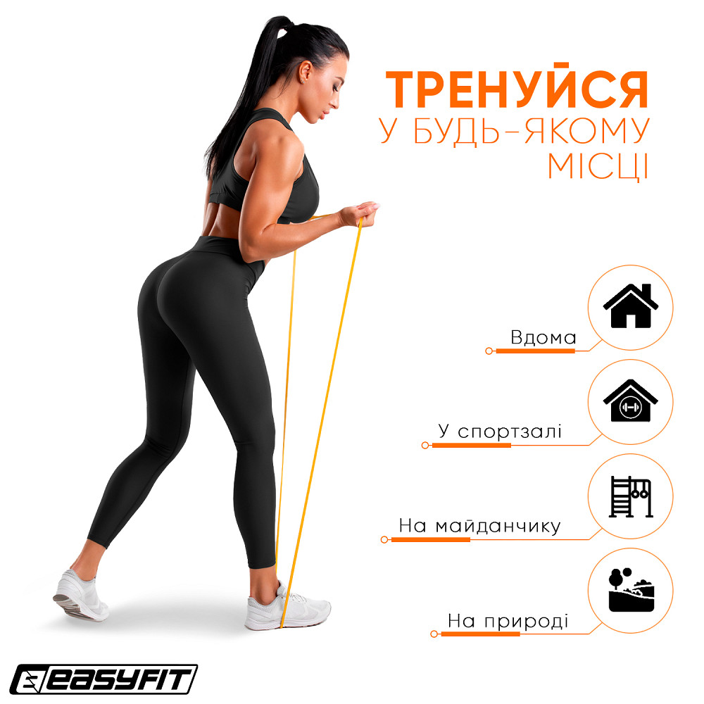 EasyFit Гумова петля EasyFit 1-6 кг жовта Коломыя - изображение 4