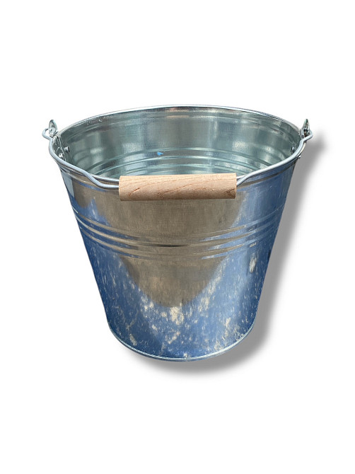 Відро оцинковане 10 л із дерев'яною ручкою Харків - фото 2
