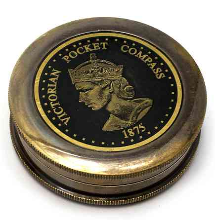 Компас морской из бронзы Victorian pocket compas Киев