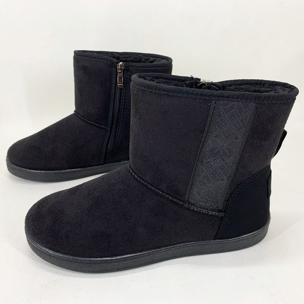 Жіночі дутики з текстилю, Жіночі бурки бабуші, Домашні чуни жіночі Калоші на хутрі хакі ZX-47 Львів - фото 2