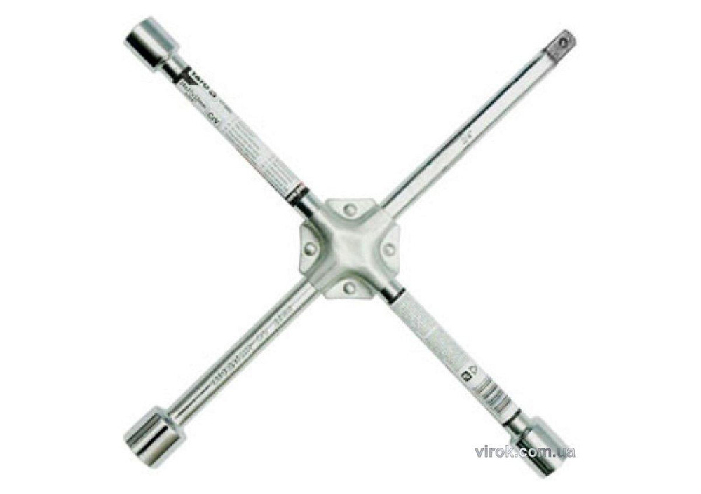 Ключ для коліс хрестоподібний YATO 24х27х32x3/4" зміцнений [3] Одеса - фото 1
