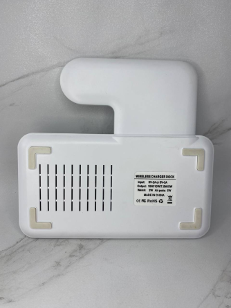 Б/в Швидка бездротова зарядка 15W 3в1 для телефону iPhone/навушників AirPods/годин Apple Watch складана Київ