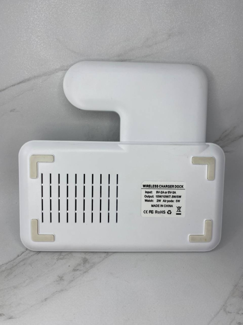 Б/в Швидка бездротова зарядка 15W 3в1 для телефону iPhone/навушників AirPods/годин Apple Watch складана Київ - фото 6