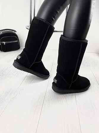 ITTS Угги жіночі ITTS чорні натуральна замша высота 25 см (4907) Коломия