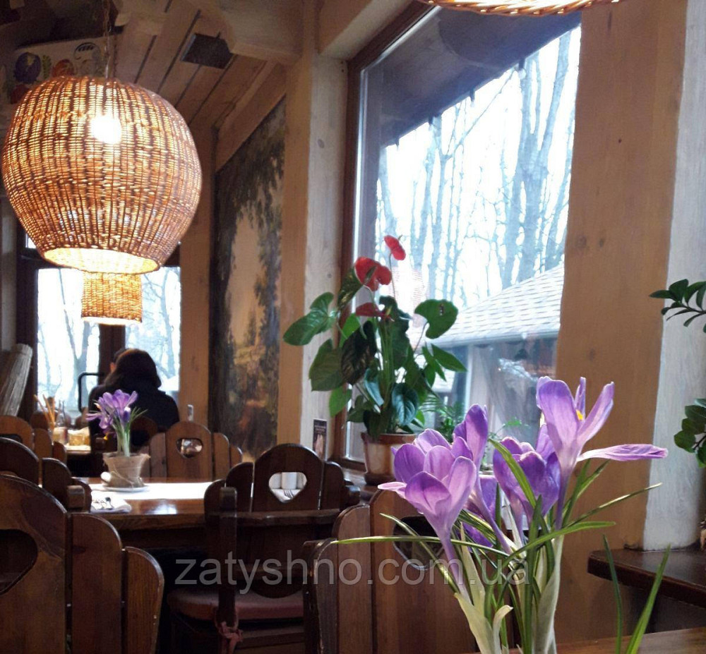 Люстры в кафе | люстра из лозы разной формы  /плетеная люстра большая Киев - изображение 4