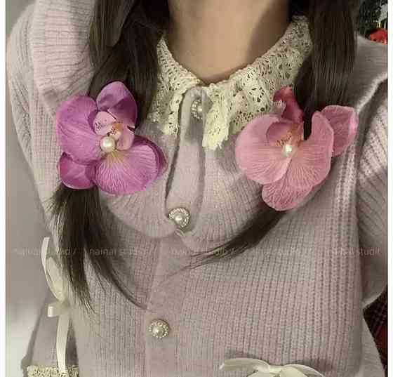 Затискач для волосся Орхідея Жовтий Сміла