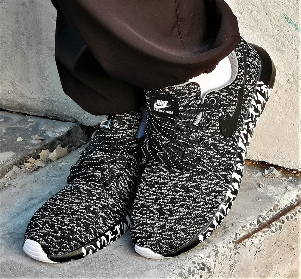 Кросівки Nike Сірі Чоловічі Найк Чорні Ткани (розміри: 41,42,43,44,45) Дніпро - фото 2