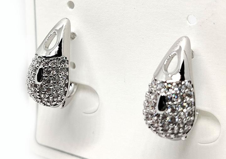 Серьги женские стразы Киев - изображение 1