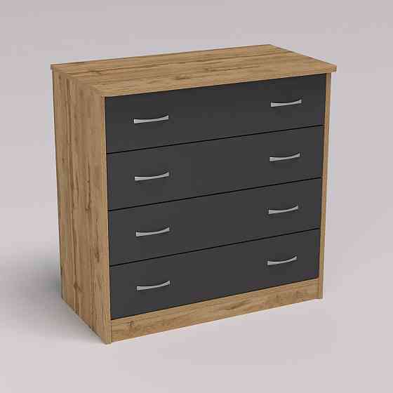 Комод Діана №1, Дуб Аппалачі/Антрацит, 800/440/800 Львів