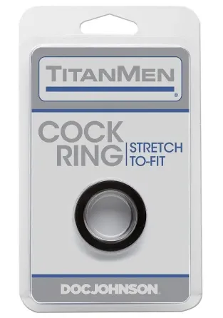 Ерекційне кільце Doc Johnson Titanmen Tools - Cock Ring - Black Львів