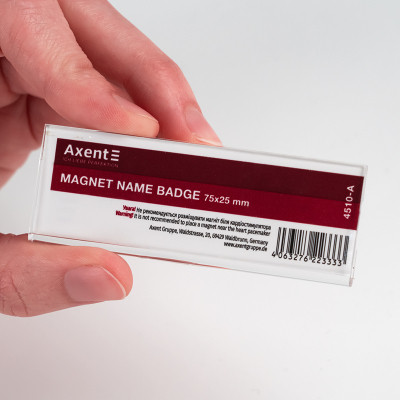 Бейдж Axent акриловый на магните 4510 (75х25 мм) (4510-A) Винница - изображение 3