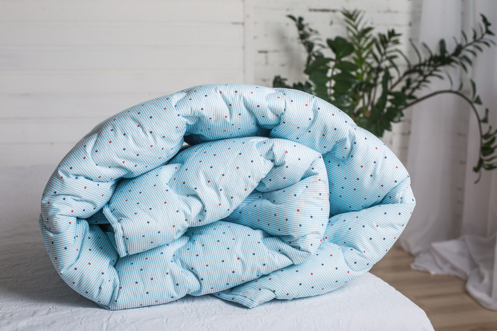 Ecotton Покривало дитяче Ecotton 105х140 см антиалергенне блакитний з Зірочками для хлопчика Коломия - фото 1