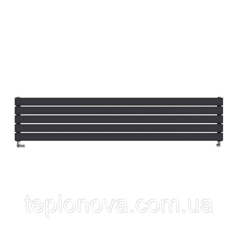 Дизайнерський радіатор 340/1600 (мм) чорний мат IDEALE VITTORIA H (нижнє підключення) 12 5/340/1600 Чернівці - фото 1