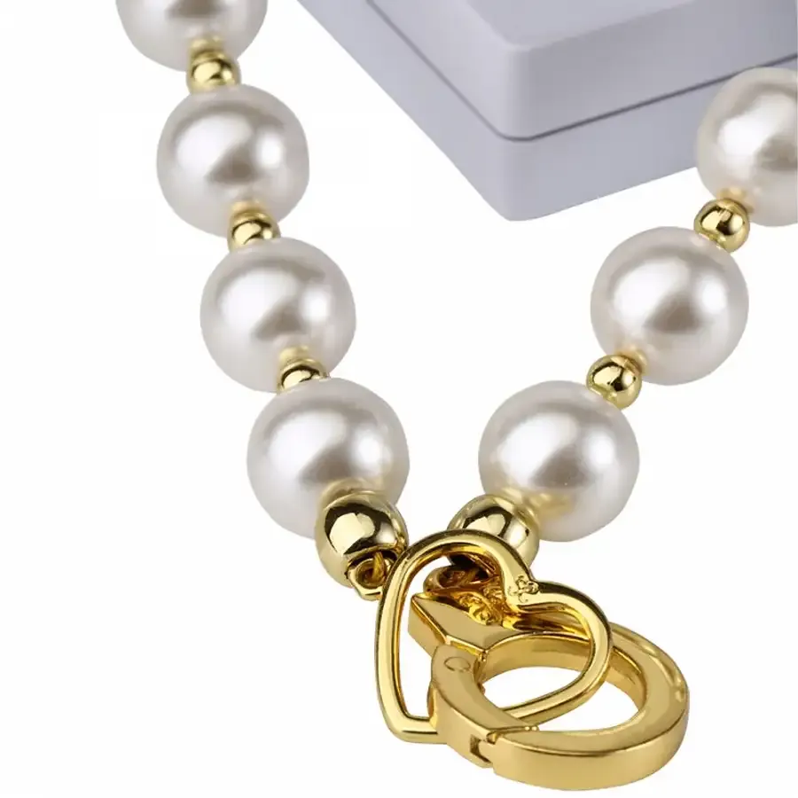 Перлинний нашийник з повідцем та наручниками LOCKINK Pearl Bondage & Restraint Set Львів - фото 6