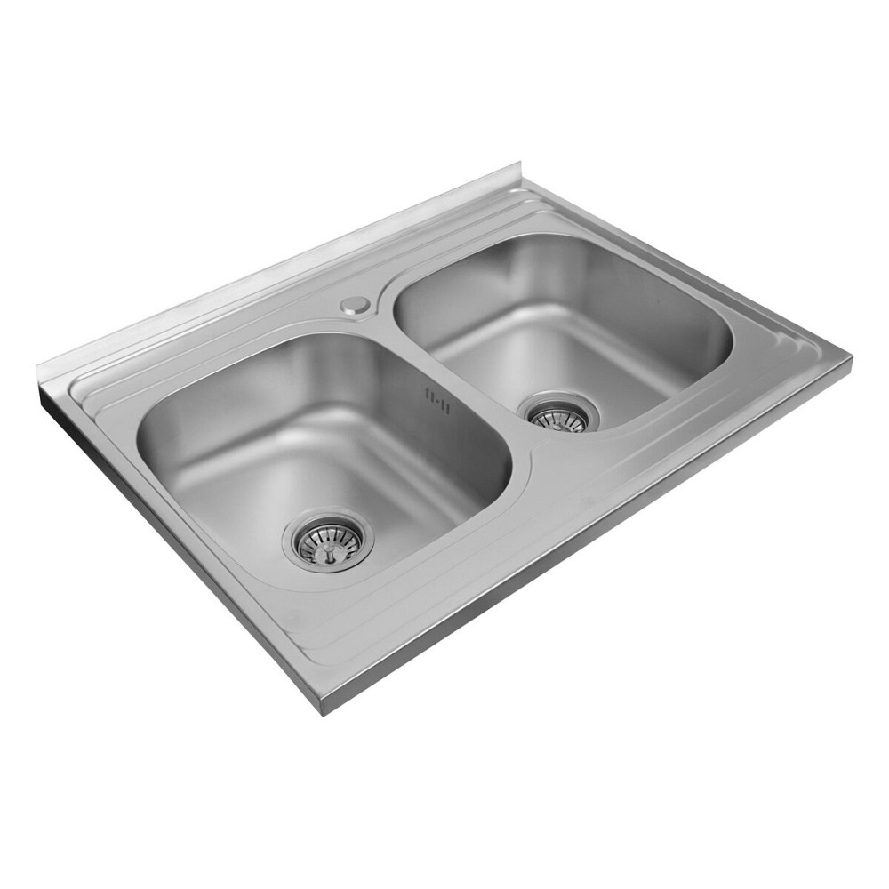 VALESO Кухонна мийка з нержавіючої сталі Valeso САТИН 8060D (0,7/180 мм) Коломия - фото 7