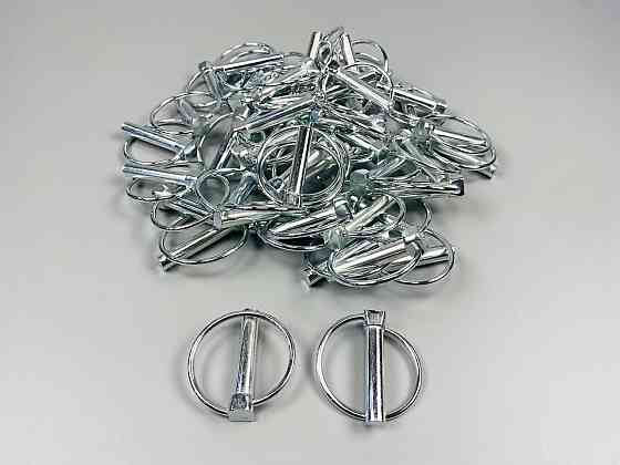 Палець із капелюшком стопорний 10 мм + блокувальний чек круглий Мукачево