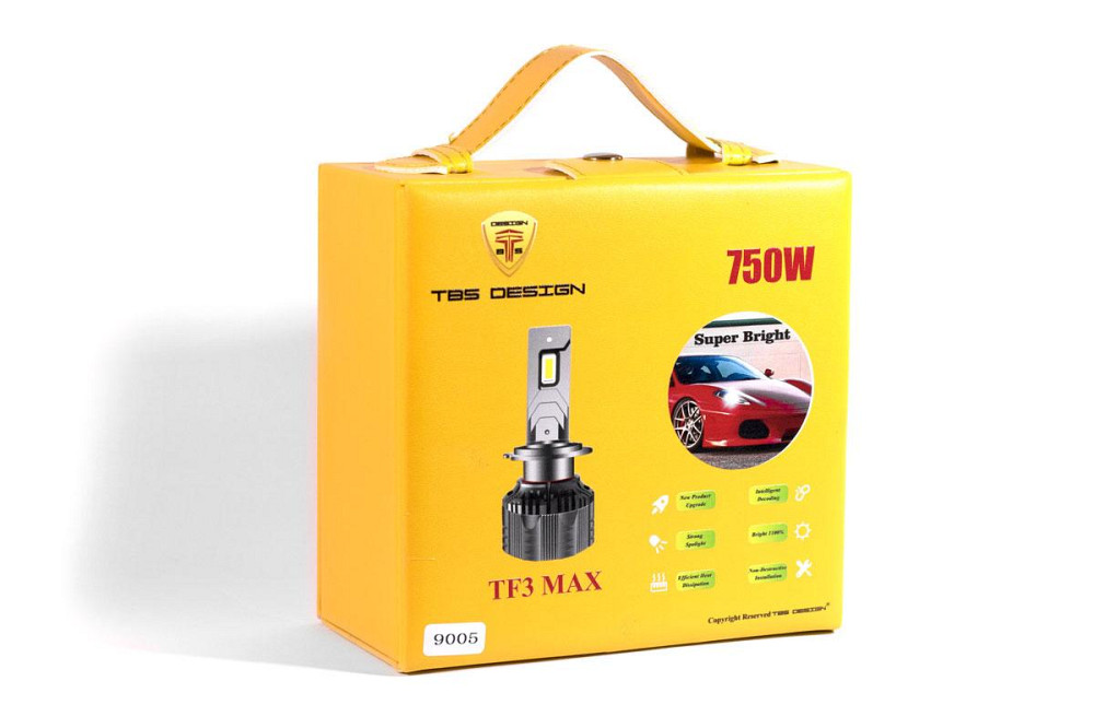 Комплект светодиодных ламп TBS Design TF3 MAX HB3 P20d 9-32V 130W 15000Lm 6000K + CANBUS Харьков - изображение 4