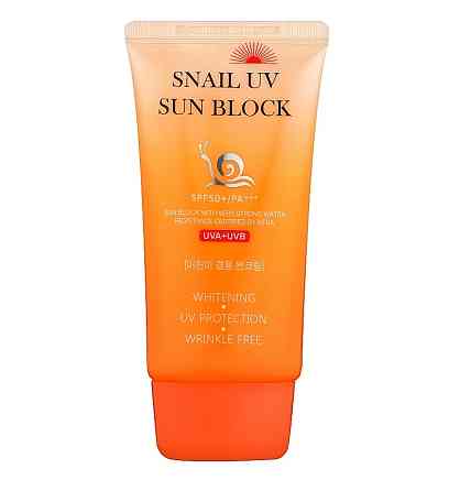 Солнцезащитный крем с муцином улитки Snail Uv Sun Block Cream SPF50+ Jigott 70 мл Киев