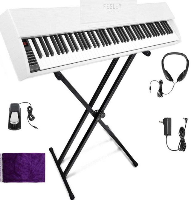 Цифрове піаніно Fesley FEP300 (педаль, пюпітр, навушники, адаптер) Харків - фото 6